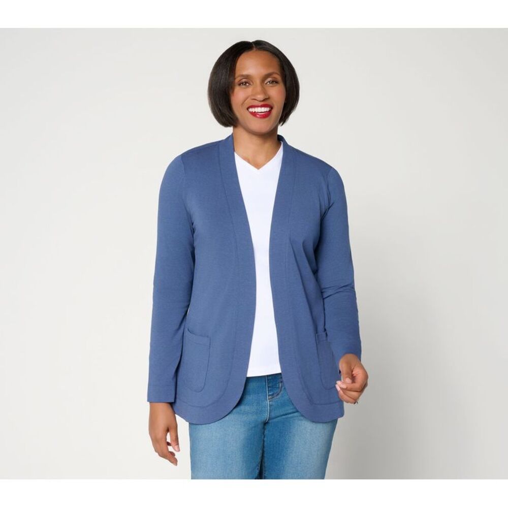 Denim & Co. Women's Top Sweater Sz XL Make Your Selection: Blue A726355